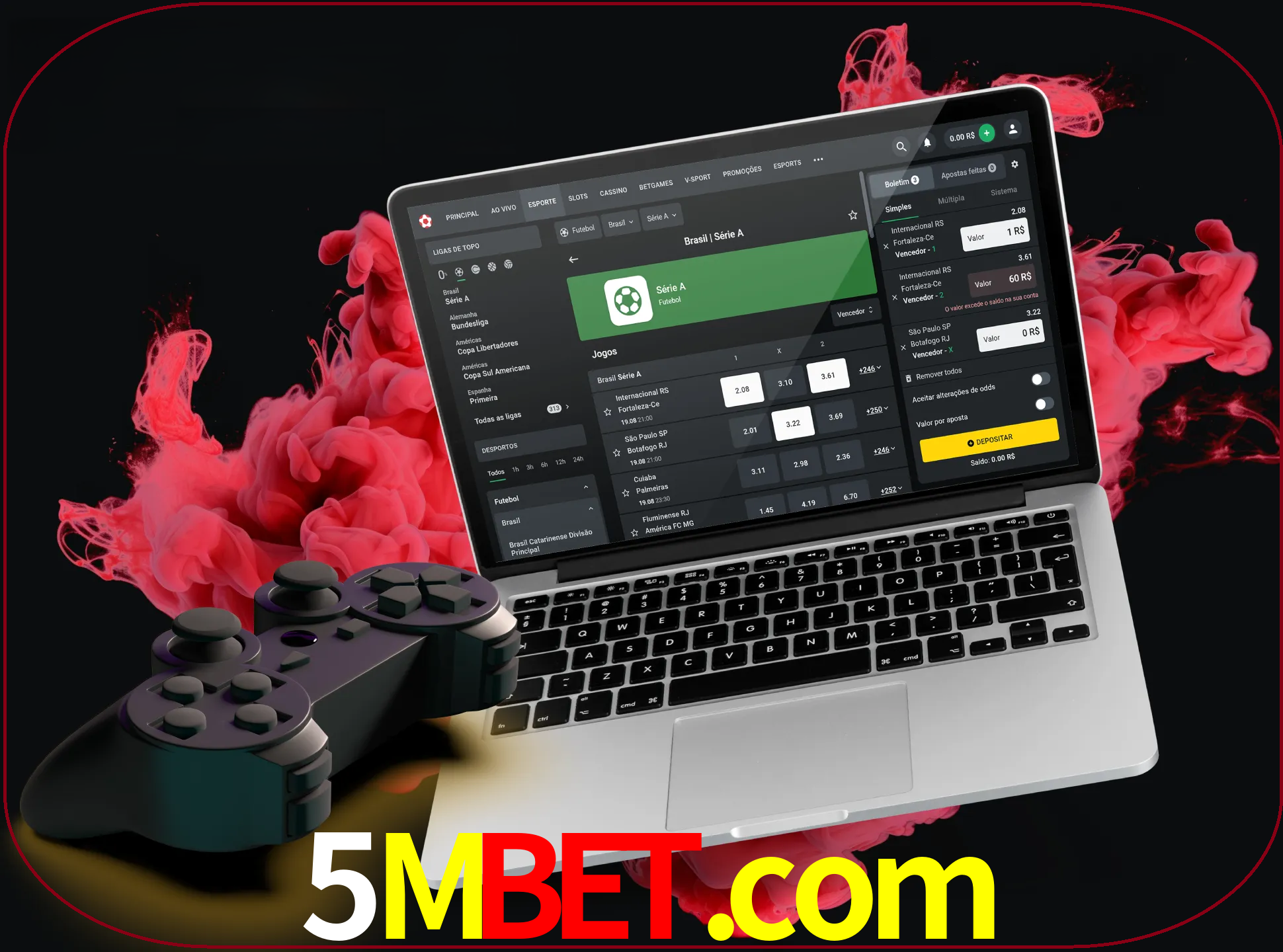 Visite a secção especial de jogos de vídeo em 5mbet para descobrir em que jogos pode apostar e ganhar muito dinheiro.